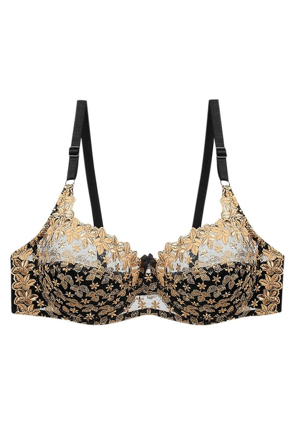 Ultra-Thin Cup Lace Underwear Unlined Bras for Women Plus Size Seamless Underwear Sexy Lingerie Bralette Intimates