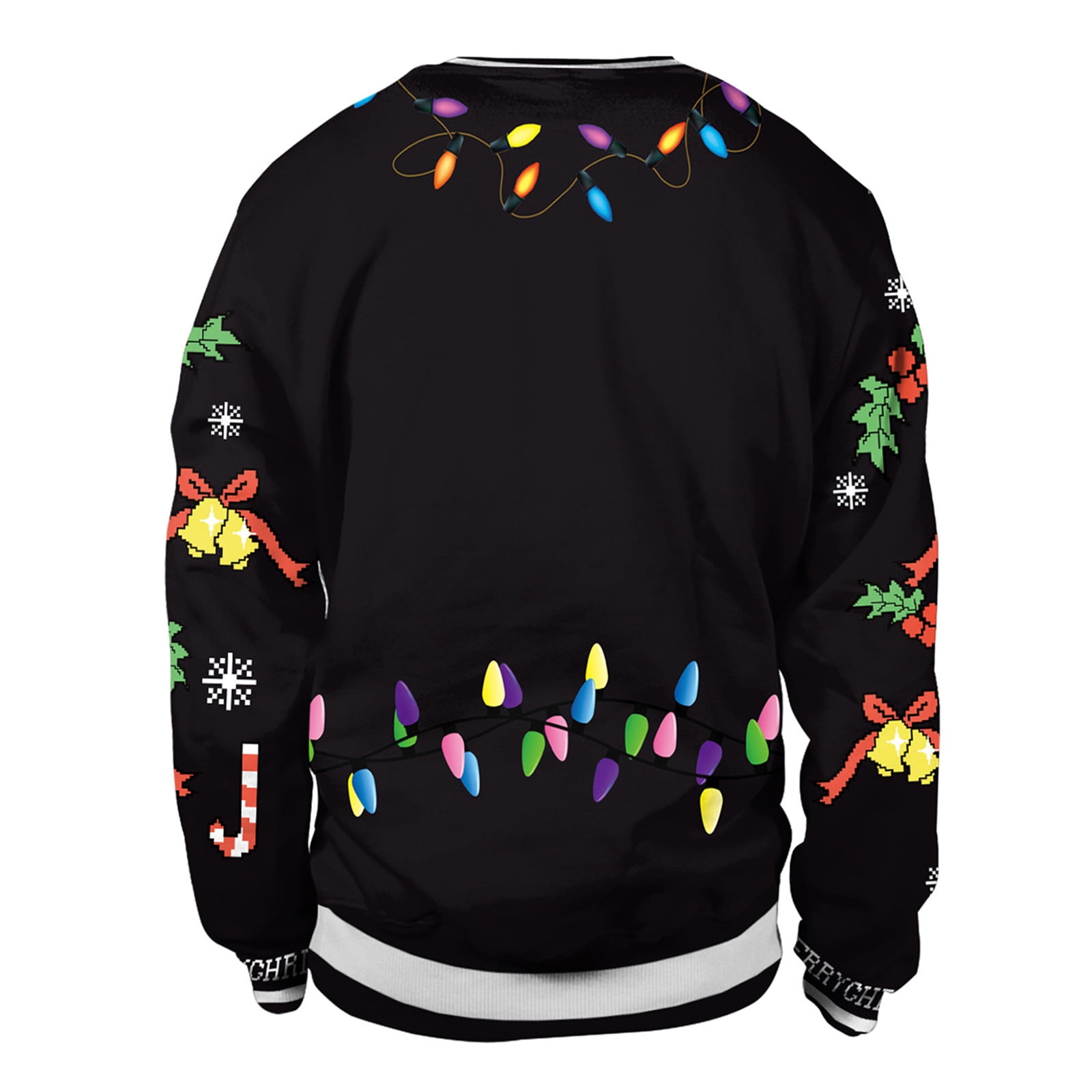 SCSAlgin Unisex's Ugly Christmas Jumper Sweater Printed Pullover, 3D ...