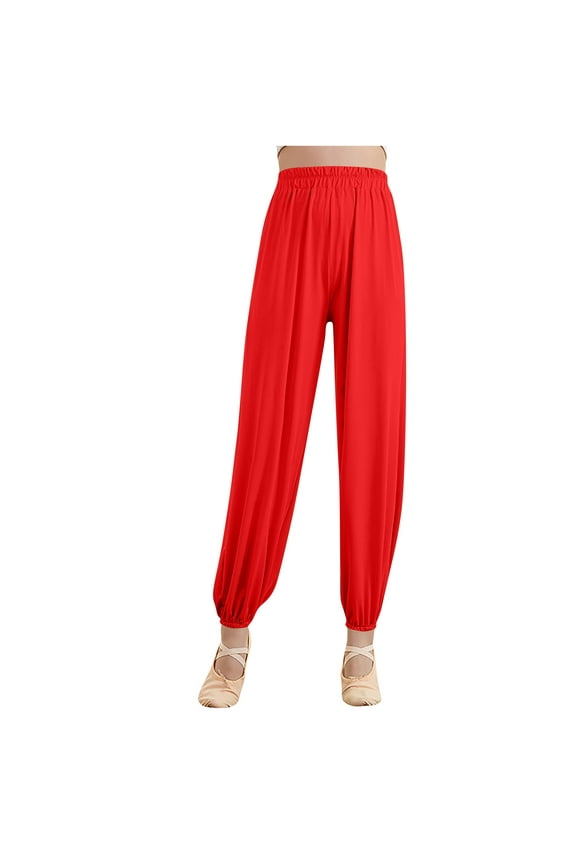 Women Ballet Ripstop Pants Lightweight Intensity Perspiration Trousers for Dance