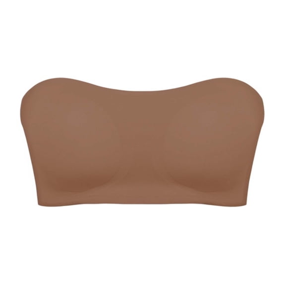 SCSAlgin Women Bandeau Bra Padded Strapless Bralette Bra Seamless Bandeau Tube Top