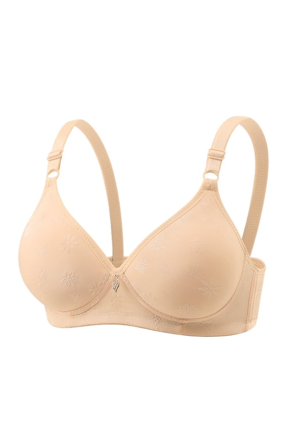 Women No Underwire Padded Full Coverage Bra Comfort Soft Bras