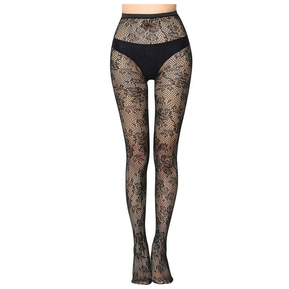 SCSAlgin Women Pants Sexy Mesh Perspective Leggings Plus Size Fishnet Netting Stockings