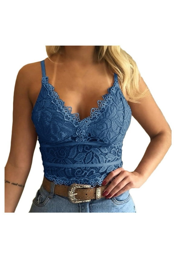 Women Sex Naughty Underwear Babydoll Lace Bralette Nightwear Sexy V Neck Slim Basic Camisoles