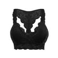thumbnail image 1 of SCSAlgin Women Sexy Racerback Lace Bra Floral Lace Padded Breathable Breathable Bralette Bustier Sports Bras Crop Tops, 1 of 5