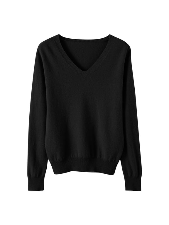 Women's Cotton Wool Base Layer Shirts Tops Casual Crewneck Long Sleeve Sweaters Travel Hiking Pullover Sweater
