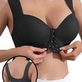 thumbnail image 1 of SCSAlgin Women's Front Clasp Closure Bras No Underwire Push Up Bralettes Comfort Wireless Full Coverage Bra, 1 of 3