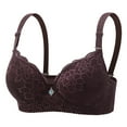 thumbnail image 1 of SCSAlgin Women's Lace Bras Push Up Solid Color Soft Everyday Padding Classic Underwire Lift Up Bra, 1 of 2
