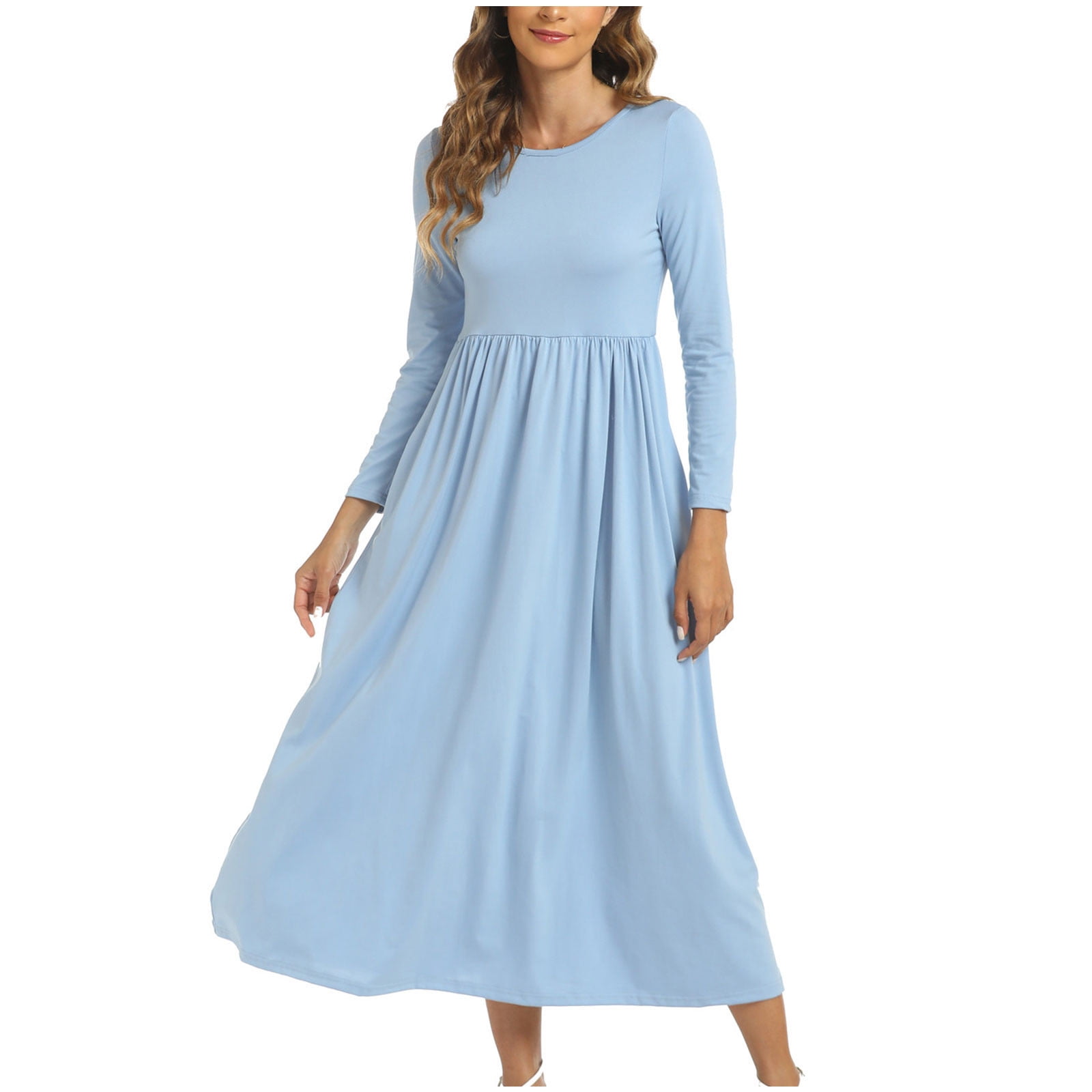 linen a line maxi dress 100% Linen Asymmetric Pleat A-Line Maxi Dress KARINA, Pale Blush / S