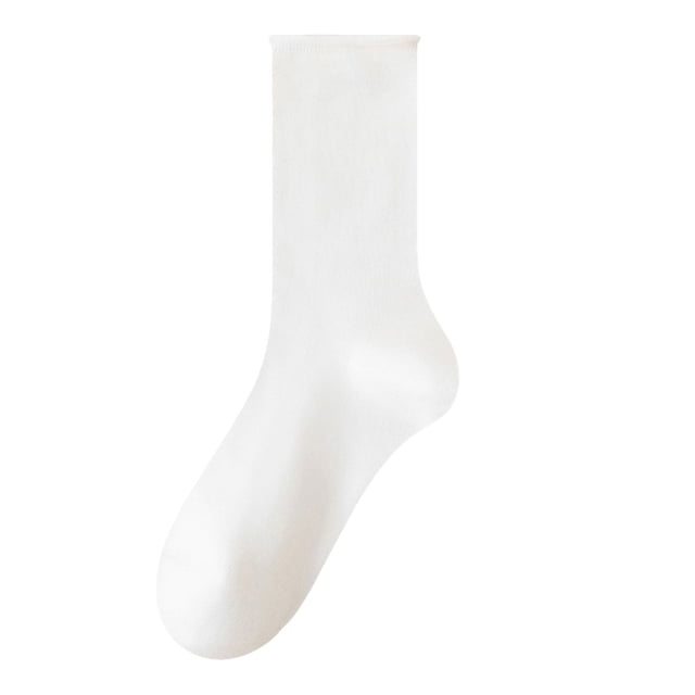 SCSAlgin Women's Mid-calf Solid Color Socks Comfortable Warm Breathable Multicolor Socks