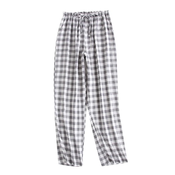 SCSAlgin Women's Pajama Pant Plaid Printed Pj Bottoms Summer Sleepwear Elastic Waist Drawstring Pocket