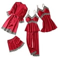 thumbnail image 1 of SCSAlgin Women's Pajamas 5PC Set With Suspender Pajamas Women's Home Wear Pajamas Thin Style, 1 of 2