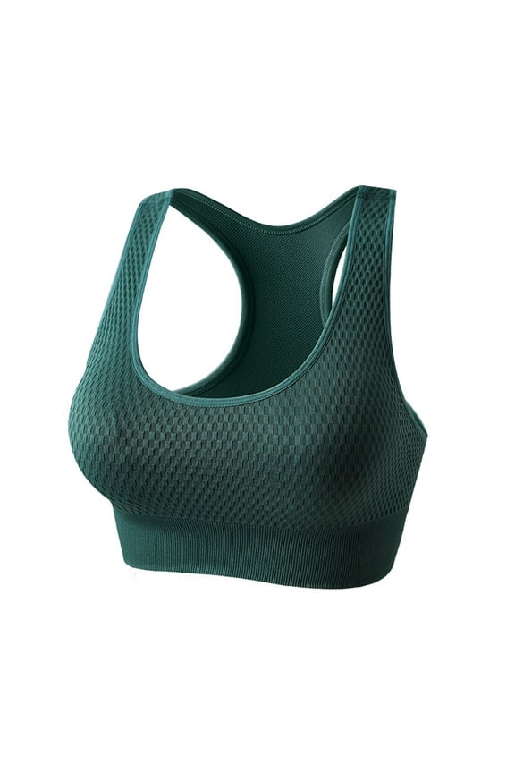 Women's Seamless Sports Bras-Padded High Impact Support Workout Bra Tops for Yoga Gym Fitness