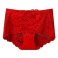 thumbnail image 1 of SCSAlgin Women's Sexy Lace Panties High-Rise Tummy Control Lingerie Underwear Briefs Floral Lace Panties, 1 of 3