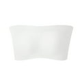 thumbnail image 1 of SCSAlgin Women's Strapless Seamless Bandeau Stretchy Removable-Padded Bras Comfy Color Bandeau Tube Top Bra, 1 of 4