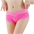 thumbnail image 1 of SCSAlgin Women's Ultra-Low-Rise Lace Tanga Panty with Strappy Elastic Waistband, 1 of 5