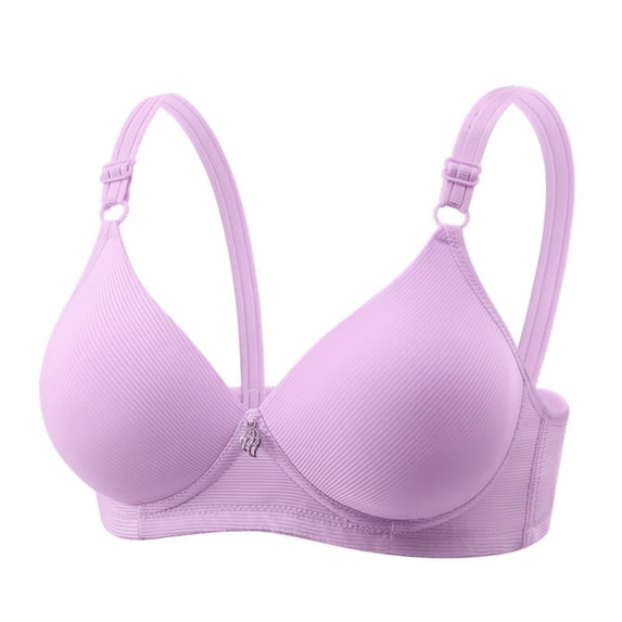 SCSAlgin Women's Underwire Full Coverage Supportive Plunge Bra T-Shirt Push Up Lift Everyday Lightly Lined Bras