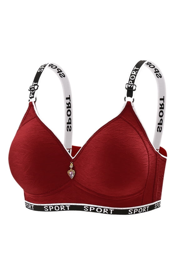 Women's Wireless T-shirt Bra, Moisture-wicking Convertible Smoothing Bra, Full-coverage