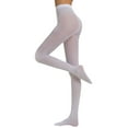 thumbnail image 1 of SCSAlgin Womens Fashion Solid Color High Elasticity Stockings Bottom Slip Silk Pantyhose, 1 of 2