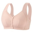 thumbnail image 1 of SCSAlgin Womens Gather Bra Breathable Wireless Push Up Bra Plus Size Lifting Anti Sagging Comfortable Bralettes, 1 of 2