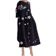 thumbnail image 1 of SCSAlgin Womens Plus Size Floral Print Dress Casual Long Sleeve Empire Waist Dresses Loose Swing Midi Dress with Pockets, 1 of 6