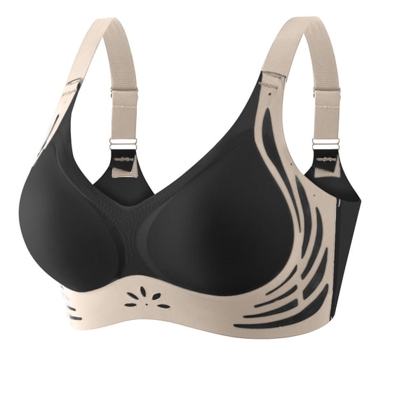 SCSAlgin Womens Seamless Wireless Push Up Supportive Bra Comfortable No Underwire Full Coverage Jelly Lift T-Shirt Bras