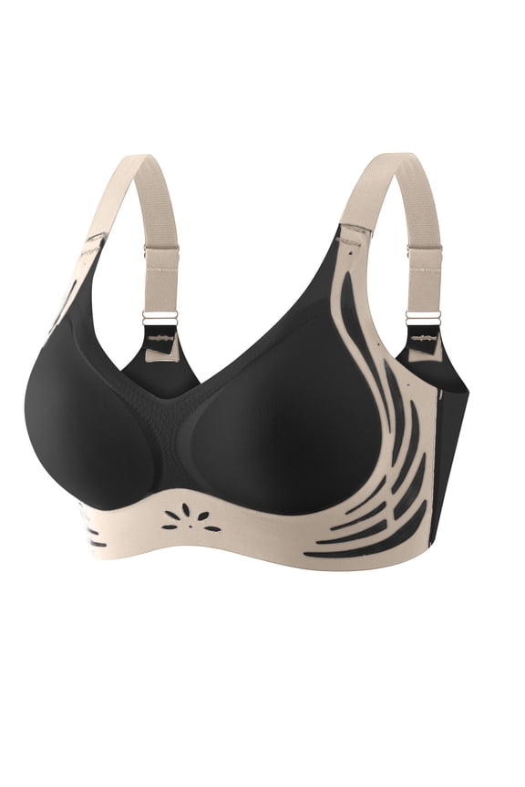 Womens Seamless Wireless Push Up Supportive Bra Comfortable No Underwire Full Coverage Jelly Lift T-Shirt Bras