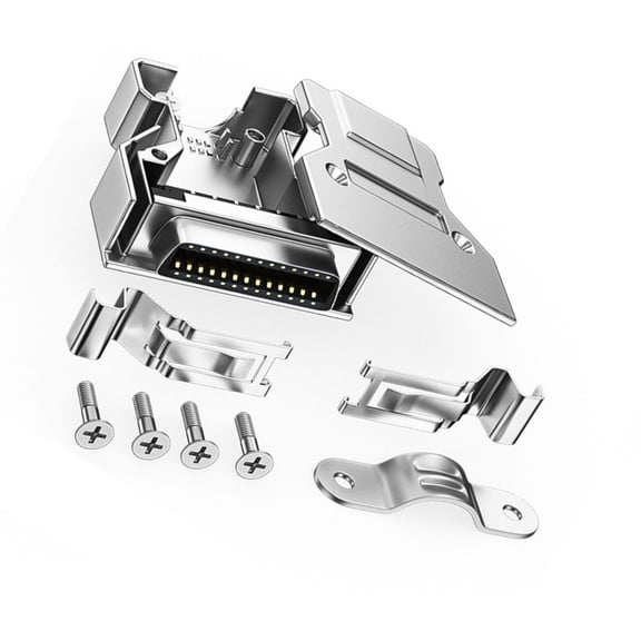 SCSI Female Connectors for Wiring with Coppered Contacts Plug and Play Metal Housing SCSI Cable Adapter