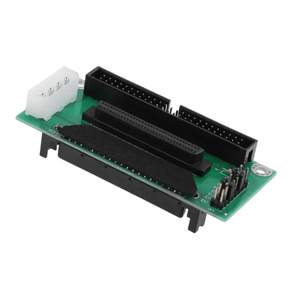 SCSI SCA 80 PIN to 68 50 PIN SCSI Adapter SCA 80 PIN to SCSI 68 IDE 50 Hard Disk Adapter Converter Card Board,1 * SCSI three-speed card