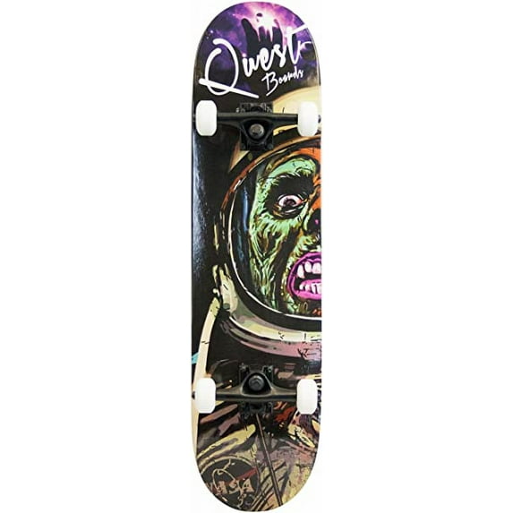 SCSK8 Pre-Assembled Complete Professional Skateboard, Unisex, Astro Zombie