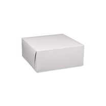 Bakery Boxes, Standard, 14 x 14 x 6, White, Paper, 50/Carton Bakery Boxes, Standard, 14 x 14 x 6, White, Paper, 50/Carton