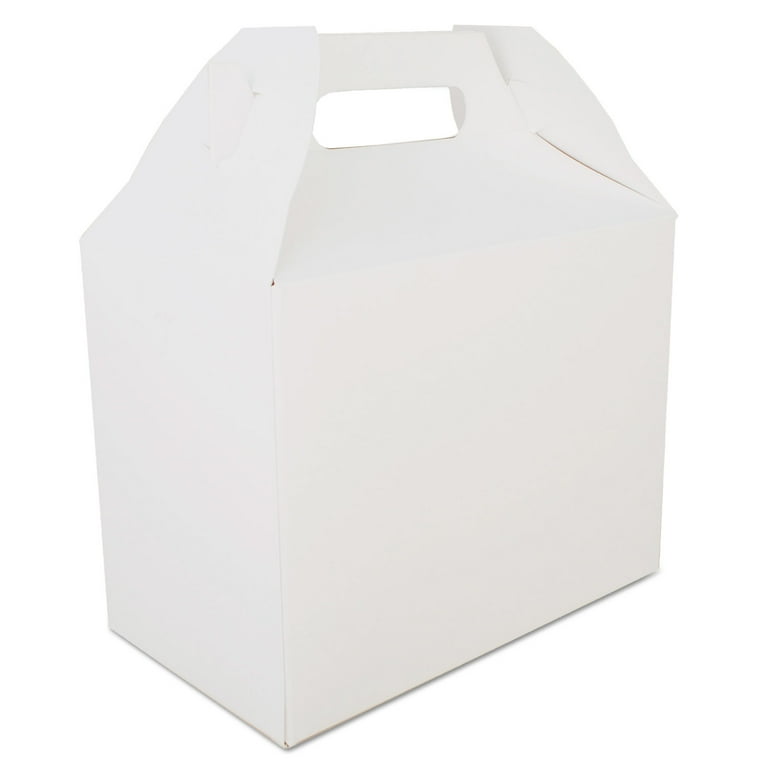 Carryout Barn Boxes, 10 lb Capacity, 8.88 x 5 x 6.75, White, Paper, 150/Carton Carryout Barn Boxes, 10 lb Capacity, 8.88 x 5 x 6.75, White, Paper, 150/Carton