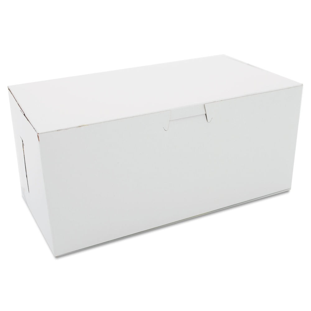 SCT Non-Window Bakery Boxes 9 x 5 x 4 White 250/Carton 0949