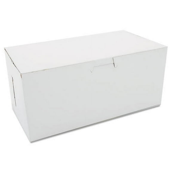 SCT Non-Window Bakery Boxes 9 x 5 x 4 White 250/Carton 0949