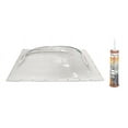 thumbnail image 1 of SCT RV Skylight Outer Dome, Clear - 14" x 22", Flange 17" x 25" + Dicor 501LSW-1 Lap Sealant Bundle, 1 of 4