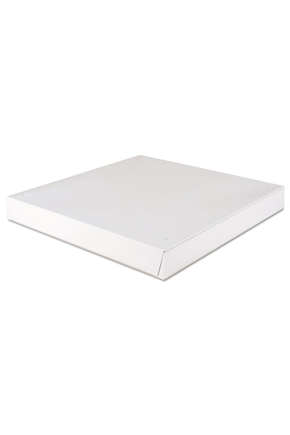 Lock-Corner Pizza Boxes, 16 x 16 x 1.88, White, Paper, 100/Carton