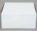 SCT White/Kraft Standard White Bakery Box, 6 x 6 x 3 inch -- 250 per case.