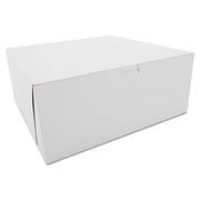 SCT White One-Piece Non-Window Bakery Boxes, 12 x 12 x 5, 100/Case