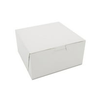 SCT White One-Piece Non-Window Bakery Boxes, 6 x 6 x 3, White, Paper, 250/Carton