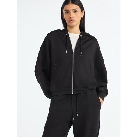 Scoop Women's and Women's Plus New Scubaknit Barrel Hoodie, Sizes XS-4X