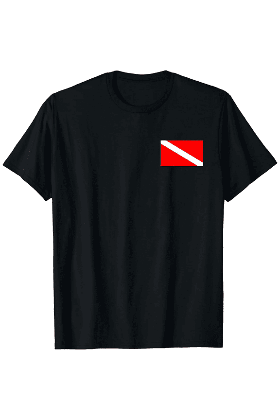 SCUBA FLAG DIVER DOWN FLAGDIVING Mens T-Shirt