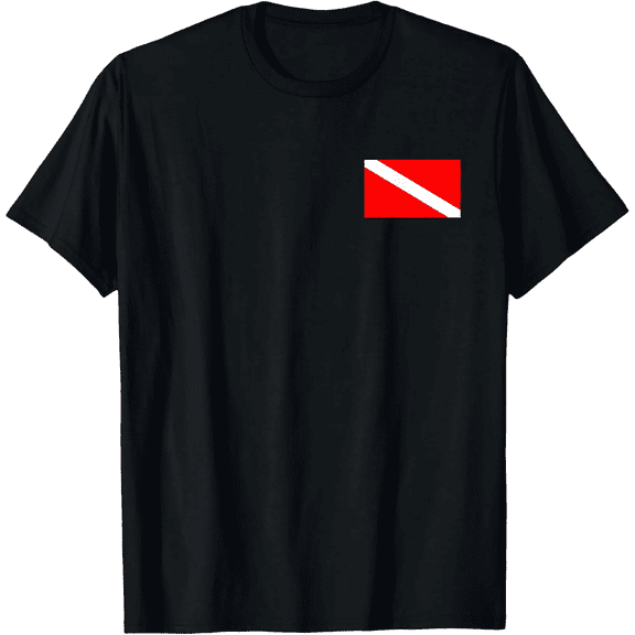 SCUBA FLAG DIVER DOWN FLAGDIVING T-Shirt
