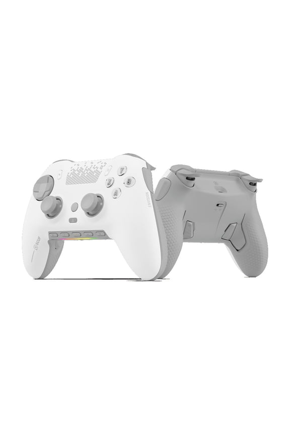 SCUF ENVISION PRO Wireless PC Gaming Controller - Five Remappable G-Keys - Remappable Back Paddles - Instant Triggers - iCUE Compatible - White