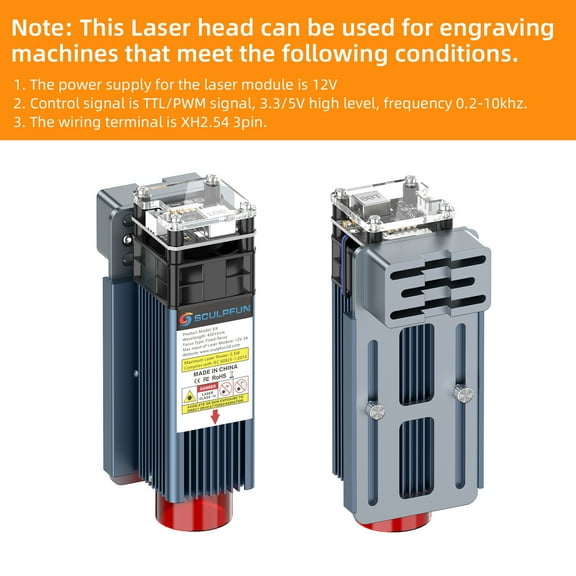 SCULPFUN Engraver Module, Head S9 Head S9 Cutter Wood Metal Head Head Hine Cutter Moweo Huiop