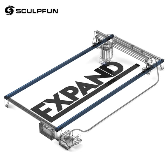 SCULPFUN Extension Shaft Sleeve,S30 Series Area Kit To 935x400mm Area Kit S30/s30 Kit S30/s30 /s30 Series Area Kit Y- Kit To Aluminum Shaft Dsfen Shaft Installed /s30Max Laoshe