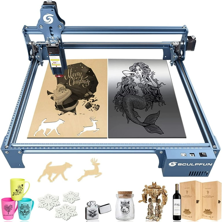SCULPFUN S9 Engraver, 90W Engraving Machine with Ultra-Thin