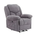 thumbnail image 1 of SCUQI Power Recliner Chair Electric Recline Sofa Chair Comfy Faux Microsuede Adjustable Cloud Sofa with USB Port Tool-Free Setup for Adults (Deep Gray), 1 of 6