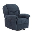 thumbnail image 1 of SCUQI Power Recliner Chair Electric Recline Sofa Chair Comfy Faux Microsuede Adjustable Cloud Sofa with USB Port Tool-Free Setup for Adults (Dark Navy Blue), 1 of 1