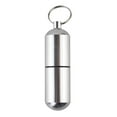 thumbnail image 1 of SCURRY 3" (7.6 cm) Aluminum Tube with Screw Closure | 1" (2.5 cm) Diameter & Key Ring | Moisture-Resistant | Ideal for Pills & Currency, 1 of 1