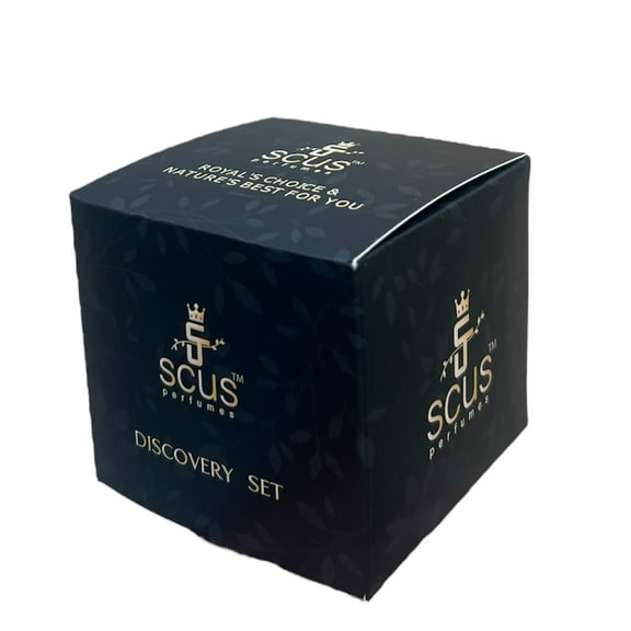 SCUS Perfumes Discovery Set (Jasmine|&|Cherry|&|Amber|&|Gardenia Concentrated Perfume oil Long Lasting Fragrance Non-Alcoholic (Parfum 12ml) (Pack of 4)