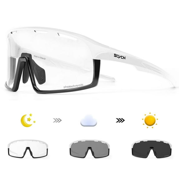 SCVCN New Cycling Photochromic Sunglasses Men Outdoor Sports Cycling Glasses Women Driving Bike Eyewear UV403 Hiking Baseball Goggles